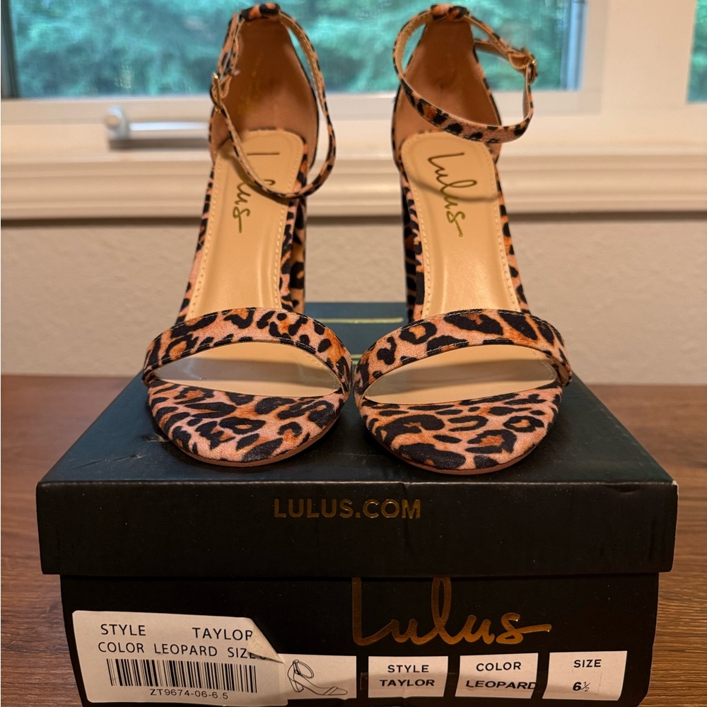 Lulu's Wild Leopard Print Heels